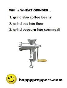 Wheat grinder is a multipurpose tool