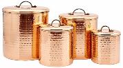 Copper Canister Set