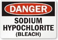 Dangers of bleach (sodium hypochlorite)