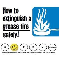 How to extinguish a grease fire