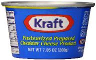 Kraft cheddar cheese in a can