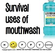 Survival uses of mouthwash