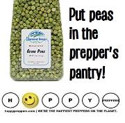 Put peas in the prepper's pantry