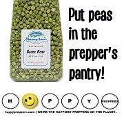 Put peas in the prepper's pantry