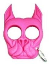 Pink bulldog key ring for survival