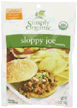 Simply Organic in bulk sloppy joe mix