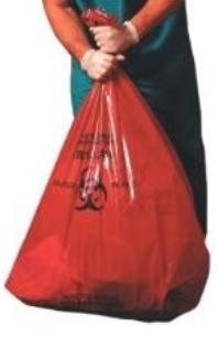 Biohazard waste bags
