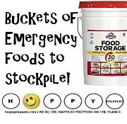 Buckets of Emergency Food