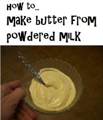 how to make butter from powdered milk