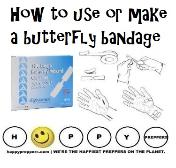 How to use or make a butterfly bandage