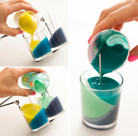 Crayon candles by Brit + Co