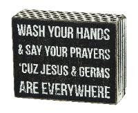Jesus and Germs Sign