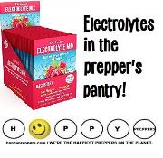 Electrolytes in the prepper's pantry