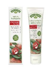 Fluoride free toothpaste.