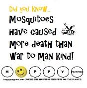Mosquitoes have caused more deaths than war!