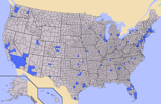 Map of the Unites States