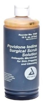 Povidine iodine surgical scrub