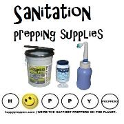 Sanitation prepping supplies