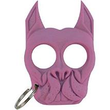 Bull dog self defense keychain