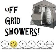 Off grid showers