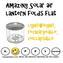 Amazing Solar Air lantern folds flat, recharges too!