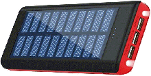 Solar powered battery bank