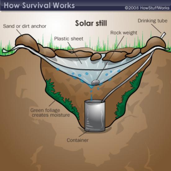 How to make a solar still 