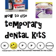 How to use temporary dental kits