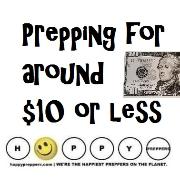 Prepping for around $10 or less