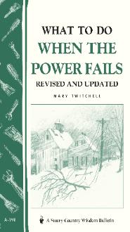 What to do when the power fails