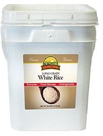 Long grain rice bucket