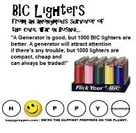 BIC lighters