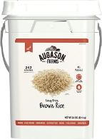 Augason Farms Long Grain Brown Rice Bucket
