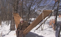 Davy Canterbury shows how to make a wool blanket