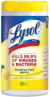 Lysol disinfecting wipes