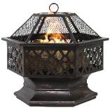 Popular hexagon-shaped firepit