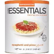 Emergency Essential Spaghetti and pizza sauce