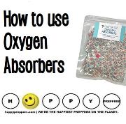 How to use oxygen absorbers