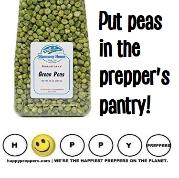 Put peas in the prepper's pantry