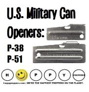 U.S. Military P-38 and P-51 Can Openers 