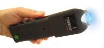 Black terminator stun gun with flash light