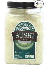 rice food storage 4-pack of sushi rice