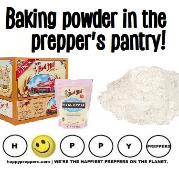 Baking powder in the prepper's pantry
