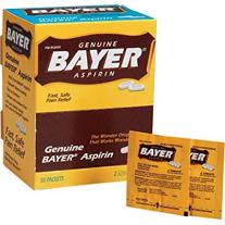 Bayer Aspirin packets