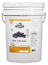 Augason Farms  black Turtle Beans bucket