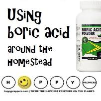 Using boric acid around the homestead