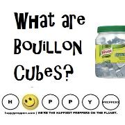 Bouillon Cubes in the prepper's pantry.