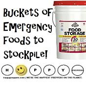 Buckets of Emergency Food