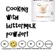 Cooking with buttermilk powder
