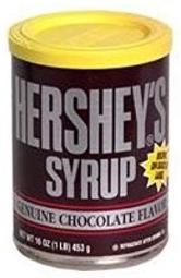 Hershey's Syrup in a can